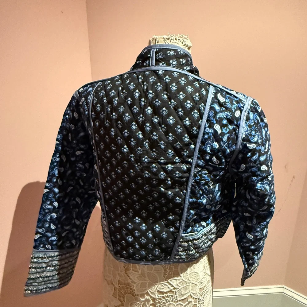 Vintage reversible, quilted double pattern jacket